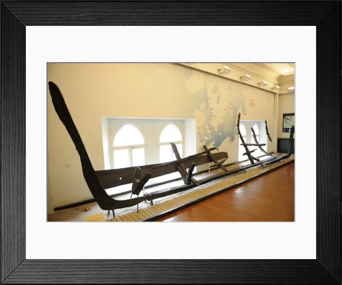 Framed Print : Remains of a sunken wooden ship. 13th century. Old Riga. Lat Framed Print : Remains of a sunken wooden ship. 13th century. Old Riga. Lat