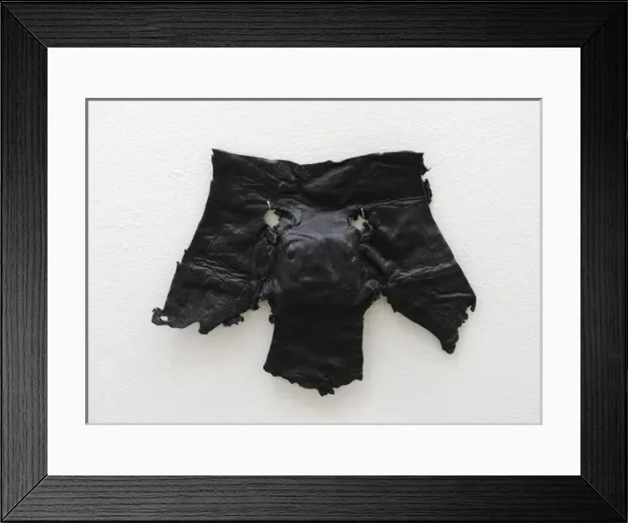 Framed Print : Leather mask. 13th century. Latvia Framed Print : Leather mask. 13th century. Latvia