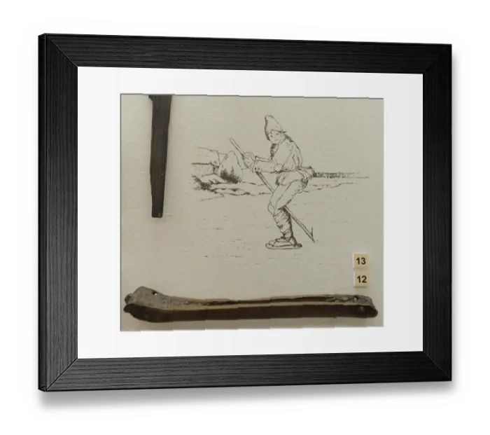Framed Print : Latvia. Bone skates. 19th century Framed Print : Latvia. Bone skates. 19th century
