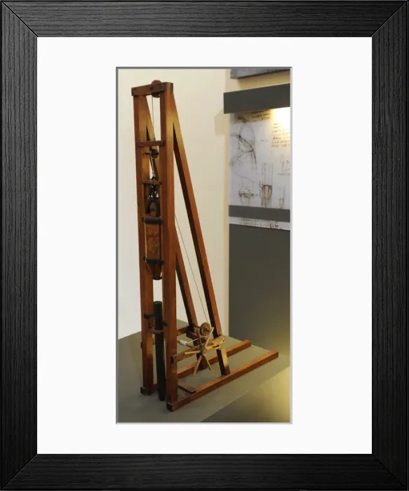 Framed Print : Leonardesque model. Pole Hammer. Codex Atlanticus, sheet 785 Framed Print : Leonardesque model. Pole Hammer. Codex Atlanticus, sheet 785