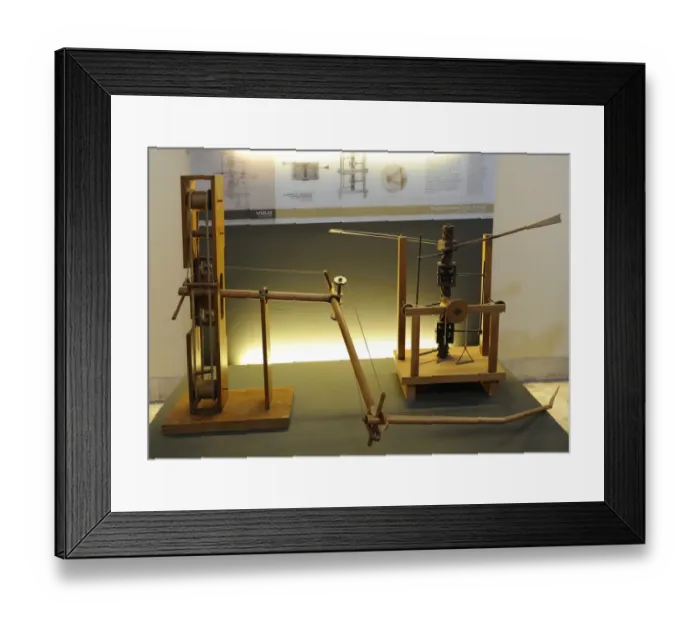 Framed Print : Leonardesque models. Adjustable-tilt wing and Wing-beating d Framed Print : Leonardesque models. Adjustable-tilt wing and Wing-beating d
