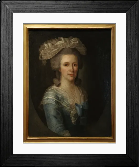 Framed Print : Hartmanis Barizjens Friedrich (1724-1796). Portrait of a Wom Framed Print : Hartmanis Barizjens Friedrich (1724-1796). Portrait of a Wom
