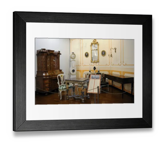 Framed Print : Recreation room. Decor and rococo furniture Framed Print : Recreation room. Decor and rococo furniture