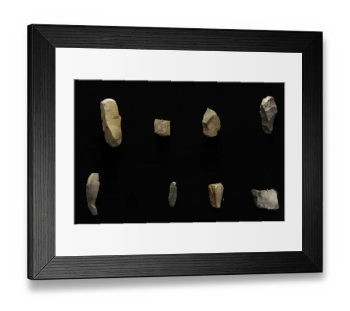 Framed Print : Paleolithic. Baltic area. Europe. Settlements of the first r Framed Print : Paleolithic. Baltic area. Europe. Settlements of the first r