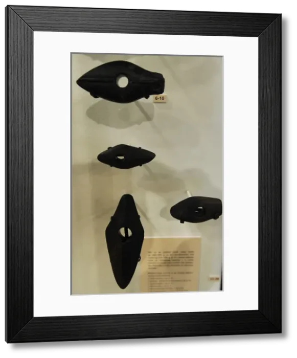 Framed Print : Prehistory. Objects found around Riga city. Neolithic era. S Framed Print : Prehistory. Objects found around Riga city. Neolithic era. S