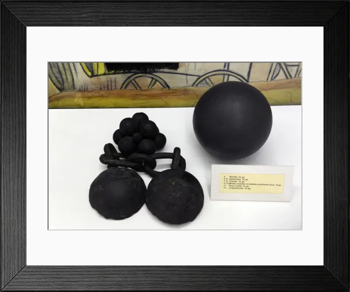 Framed Print : Projectile. Cannonballs. Modern Age. Artillery. 16th century Framed Print : Projectile. Cannonballs. Modern Age. Artillery. 16th century