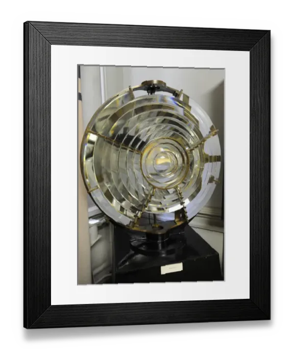 Framed Print : Lighthouse lantern, 1886