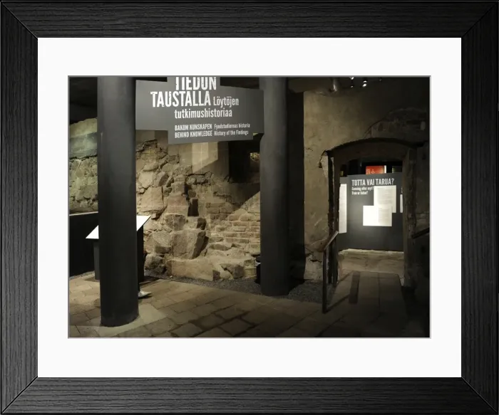 Framed Print : Aboa Vetus & Ars Nova. Aboa Vetus. Remains of six medieval Framed Print : Aboa Vetus & Ars Nova. Aboa Vetus. Remains of six medieval