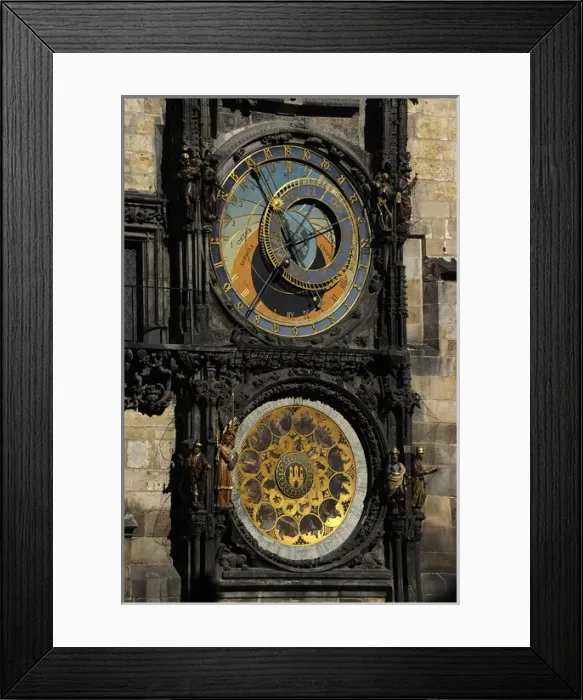 Framed Print : Astronomical Clock. Old Town Hall. Prague. Czech Republic Framed Print : Astronomical Clock. Old Town Hall. Prague. Czech Republic
