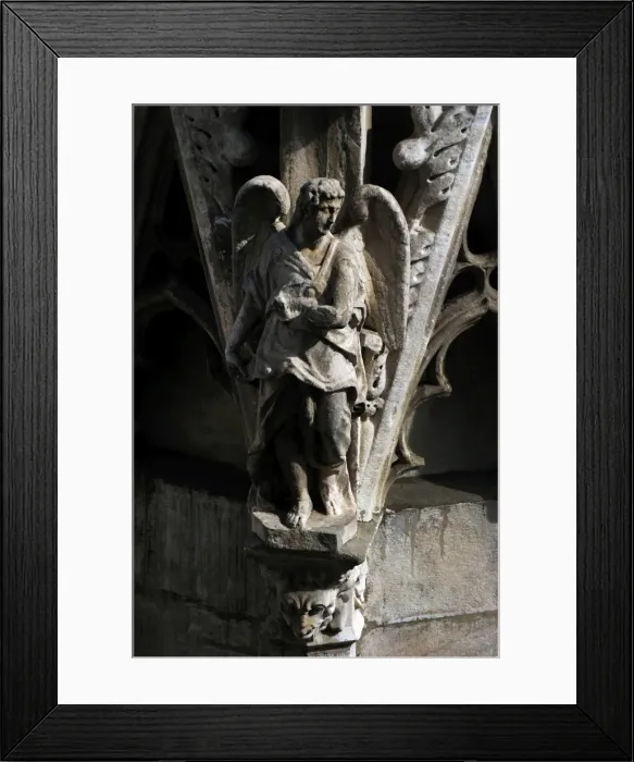 Framed Print : Italy. Milan. Cathedral. Gothic. 14th century. Exterior. Det Framed Print : Italy. Milan. Cathedral. Gothic. 14th century. Exterior. Det