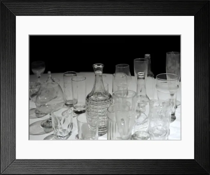 Framed Print : Glassware. Glasses, bottles and jars. Waino Aaltonen Museum Framed Print : Glassware. Glasses, bottles and jars. Waino Aaltonen Museum