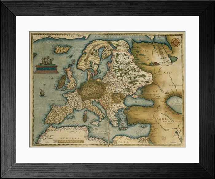 Framed Print : Theatrum Orbis Terrarum by Abraham Ortelius (1527-1598) Framed Print : Theatrum Orbis Terrarum by Abraham Ortelius (1527-1598)