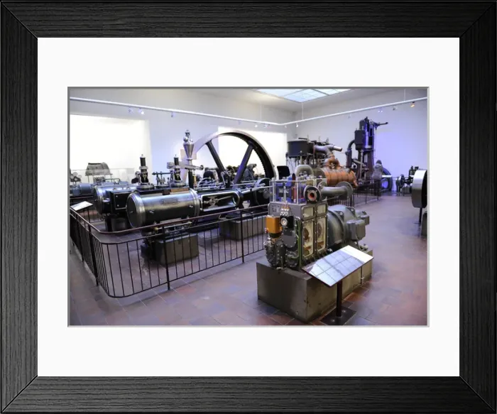 Framed Print : Steam engines. Room inside. Deutches Museum. Munich. Germany Framed Print : Steam engines. Room inside. Deutches Museum. Munich. Germany