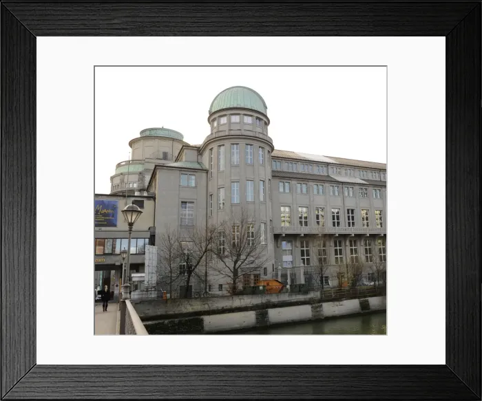 Framed Print : Germany. Munich. Deutches Museum. Outside Framed Print : Germany. Munich. Deutches Museum. Outside