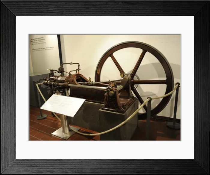 Framed Print : Stationary Gas Motor Framed Print : Stationary Gas Motor