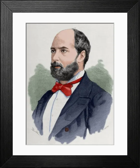 Framed Print : Vicente de la Hoz y Liniers (1831-1886). Journalist. Editor Framed Print : Vicente de la Hoz y Liniers (1831-1886). Journalist. Editor