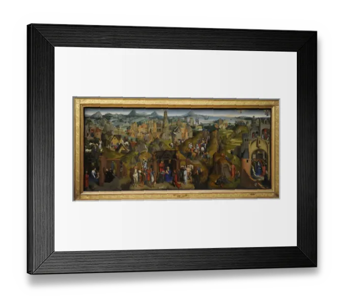 Framed Print : The Seven Joys of the Virgin, 1480, by Hans Memling (1435 / 14 Framed Print : The Seven Joys of the Virgin, 1480, by Hans Memling (1435 / 14