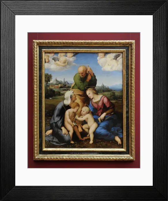 Framed Print : Raphael (1483 A?i? 1520). Canigiani Holy Family. 1507-1508 Framed Print : Raphael (1483 A?i? 1520). Canigiani Holy Family. 1507-1508