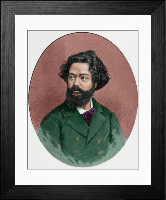 Framed Print : Clovis Hugues (1851 A?o??n?1907). Was a French poet, journ Framed Print : Clovis Hugues (1851 A?o??n?1907). Was a French poet, journ