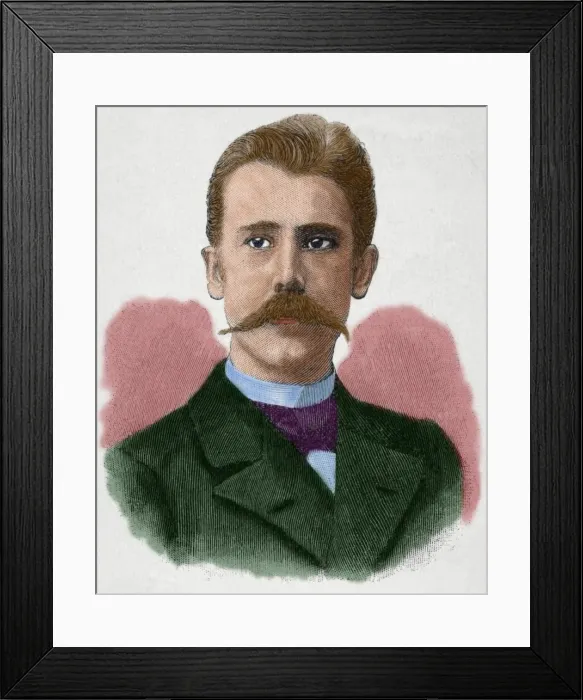 Framed Print : Per Hallstra?o?a?C?m (1866-1960). Was a Swedish author, sh Framed Print : Per Hallstra?o?a?C?m (1866-1960). Was a Swedish author, sh
