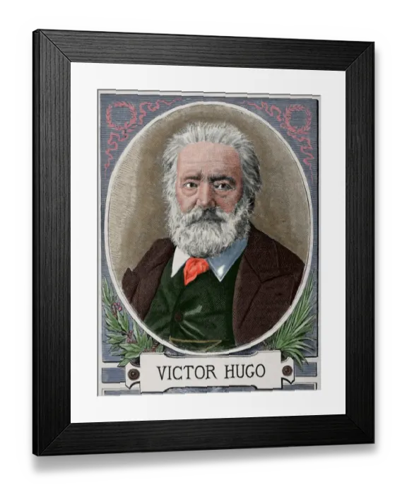 Framed Print : Victor Hugo (1802-1885). French poet, novelist, and dramatis Framed Print : Victor Hugo (1802-1885). French poet, novelist, and dramatis
