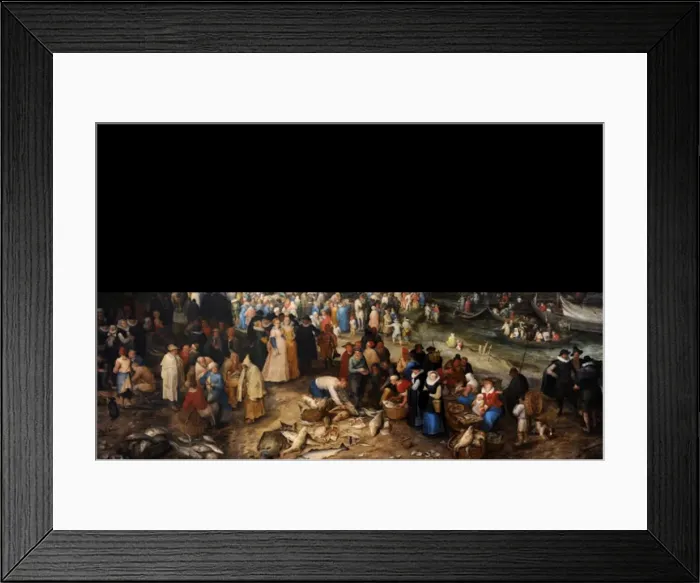 Framed Print : Harbour scene with Christ preaching, 1598, by Jan Brueghel t Framed Print : Harbour scene with Christ preaching, 1598, by Jan Brueghel t