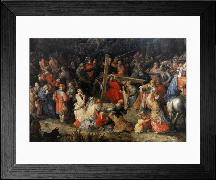 Framed Print : Christ carrying the cross by David Vinckboons (1578-1629) Framed Print : Christ carrying the cross by David Vinckboons (1578-1629)
