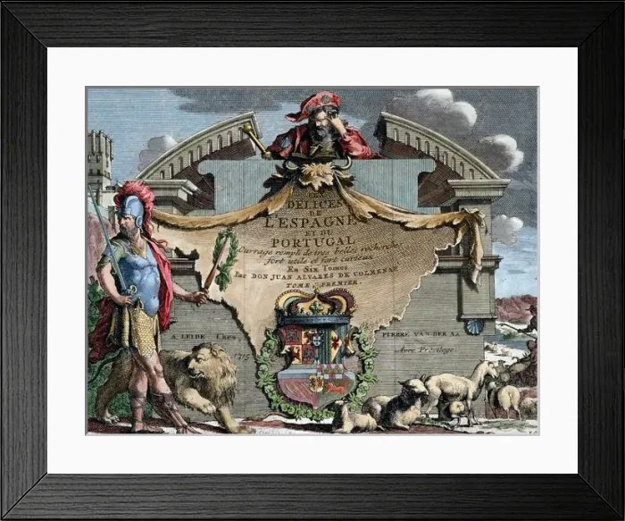 Framed Print : Juan Alvarez de Colmenar (18th century). Les delices d Espa Framed Print : Juan Alvarez de Colmenar (18th century). Les delices d Espa