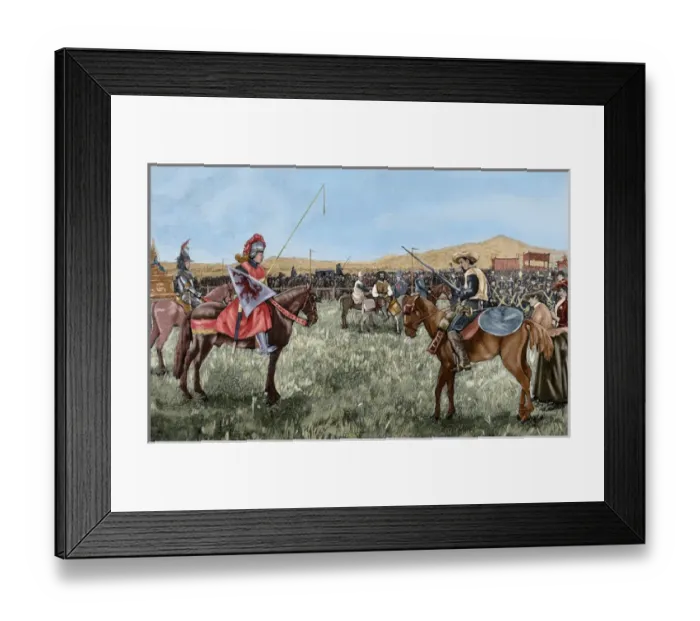 Framed Print : The Cervara party in Rome. Spanish artists parodying Don Qui Framed Print : The Cervara party in Rome. Spanish artists parodying Don Qui