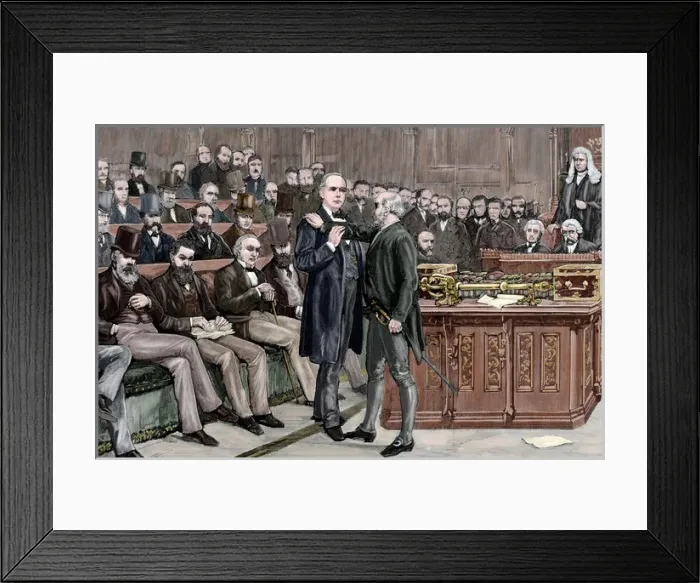 Framed Print : Arrest of deputy atheist Brandlaugh for refusing to leave th Framed Print : Arrest of deputy atheist Brandlaugh for refusing to leave th