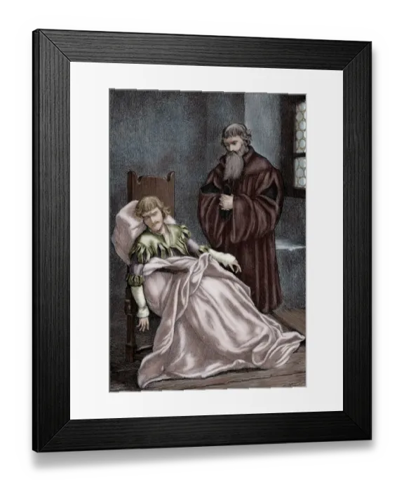 Framed Print : Ulrich von Hutten (1488-1523). Engraving. Colored Framed Print : Ulrich von Hutten (1488-1523). Engraving. Colored