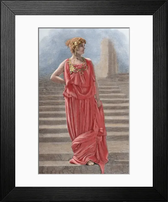 Framed Print : Mary Anderson in the role of Hermione Framed Print : Mary Anderson in the role of Hermione