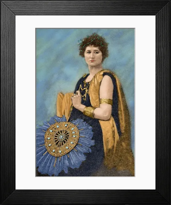 Framed Print : Mary Anderson in the role of Hermione, wife of Pyrrhus Framed Print : Mary Anderson in the role of Hermione, wife of Pyrrhus