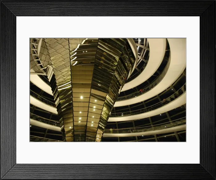Framed Print : Reichstags Dome by Norman Foster (b. 1935). Night. Berlin. G Framed Print : Reichstags Dome by Norman Foster (b. 1935). Night. Berlin. G