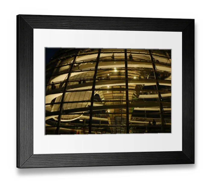 Framed Print : Reichstags Dome by Norman Foster (b. 1935). Night. Berlin. G Framed Print : Reichstags Dome by Norman Foster (b. 1935). Night. Berlin. G