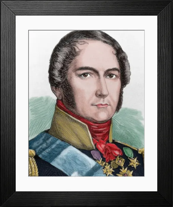 Framed Print : Leopold I of Belgium (1790-1865). The first King of the Bel Framed Print : Leopold I of Belgium (1790-1865). The first King of the Bel