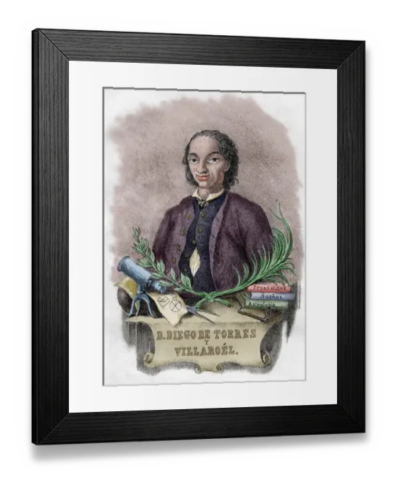 Framed Print : Diego de Torres Villarroel (1693-1770). Spanish writer, doct Framed Print : Diego de Torres Villarroel (1693-1770). Spanish writer, doct