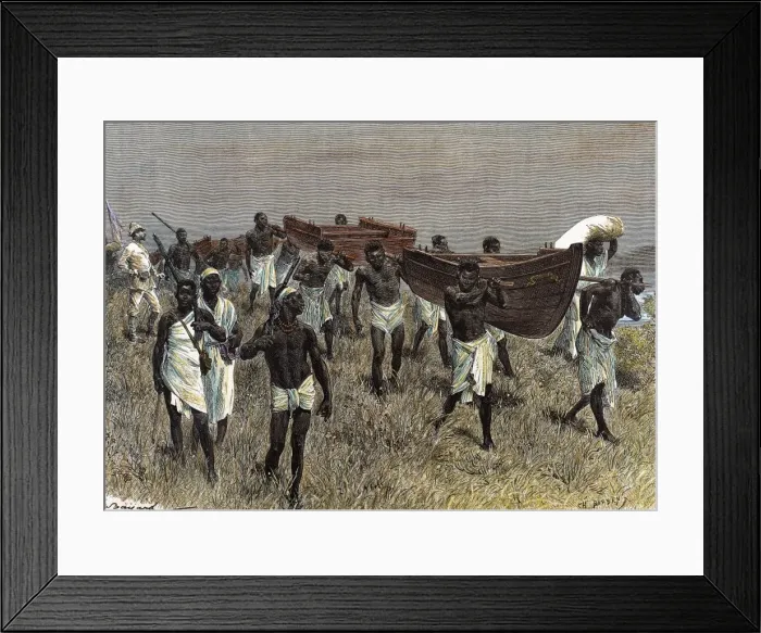 Framed Print : The porters of Lady Alice. Engraving Framed Print : The porters of Lady Alice. Engraving