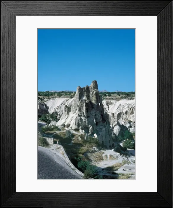 Framed Print : Turkey. Goreme. Dwellings carved into the rock Framed Print : Turkey. Goreme. Dwellings carved into the rock