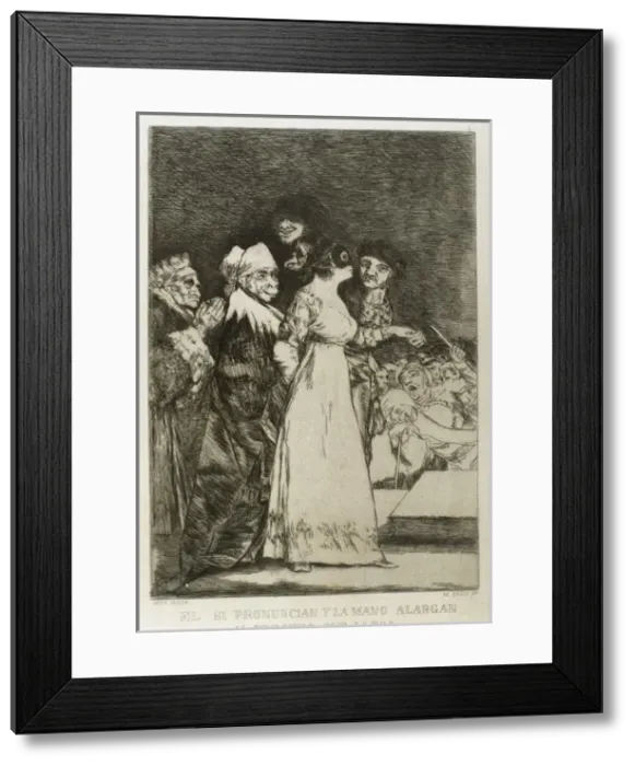 Framed Print : Los Caprichos by Francisco de Goya (1746-1828) Framed Print : Los Caprichos by Francisco de Goya (1746-1828)