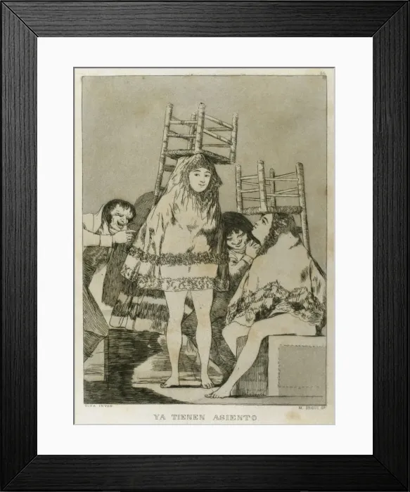 Framed Print : Los Caprichos by Francisco de Goya (1746-1828) Framed Print : Los Caprichos by Francisco de Goya (1746-1828)