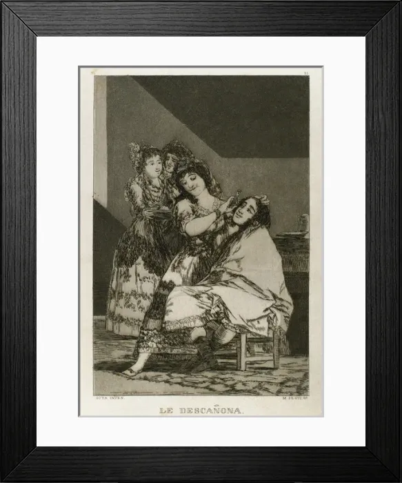 Framed Print : Los Caprichos by Francisco de Goya (1746-1828) Framed Print : Los Caprichos by Francisco de Goya (1746-1828)