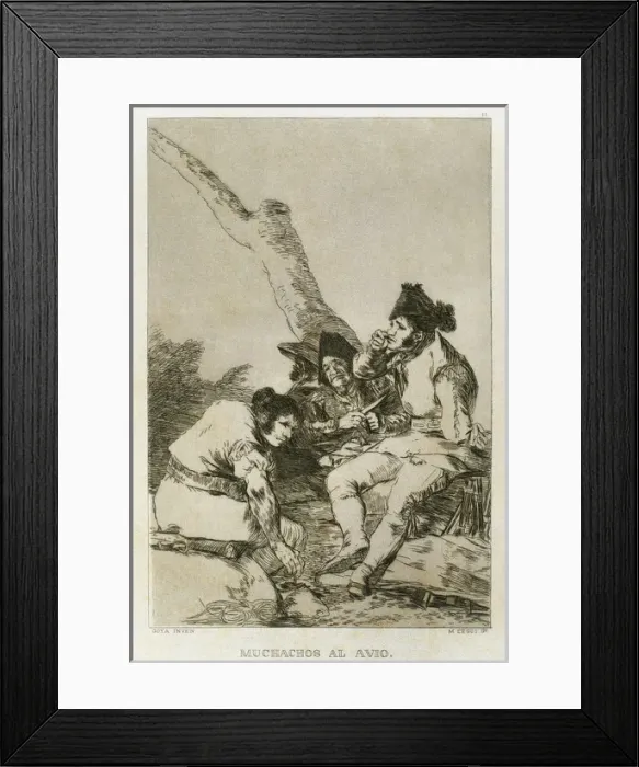 Framed Print : Los Caprichos by Francisco de Goya (1746-1828) Framed Print : Los Caprichos by Francisco de Goya (1746-1828)