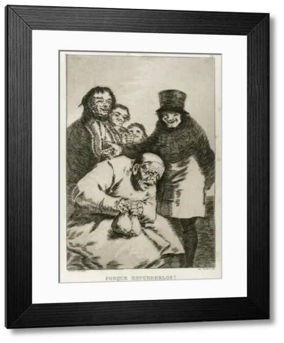 Framed Print : Los Caprichos by Francisco de Goya (1746-1828) Framed Print : Los Caprichos by Francisco de Goya (1746-1828)