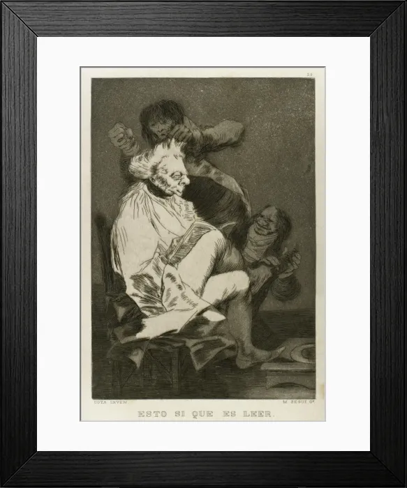 Framed Print : Los Caprichos by Francisco de Goya (1746-1828) Framed Print : Los Caprichos by Francisco de Goya (1746-1828)