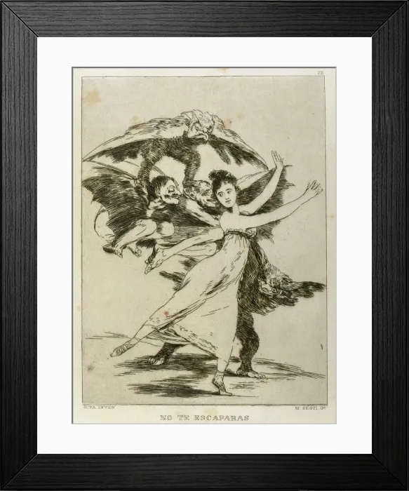 Framed Print : Los Caprichos by Francisco de Goya (1746-1828) Framed Print : Los Caprichos by Francisco de Goya (1746-1828)