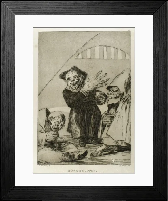 Framed Print : Los Caprichos by Francisco de Goya (1746-1828) Framed Print : Los Caprichos by Francisco de Goya (1746-1828)