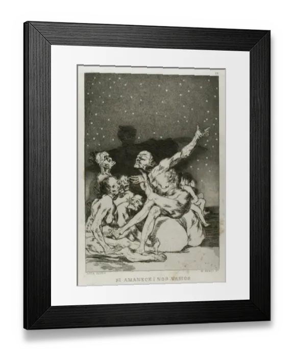 Framed Print : Los Caprichos by Francisco de Goya (1746-1828) Framed Print : Los Caprichos by Francisco de Goya (1746-1828)