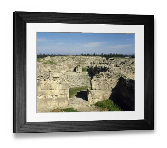 Framed Print : Syria. Ugarit. Ancient port city at the Ras Shamra. Neolithi Framed Print : Syria. Ugarit. Ancient port city at the Ras Shamra. Neolithi