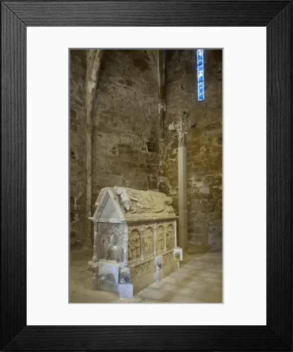 Framed Print : Spain. Catalonia. Church of St. Maria de Bell-Lloc. Tomb of Framed Print : Spain. Catalonia. Church of St. Maria de Bell-Lloc. Tomb of